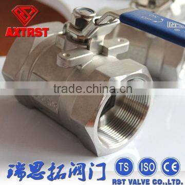 1pc 2000wog Superior quality thread floating ball valve with handles