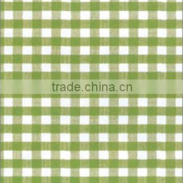 2014 newest pattern checked pvc tablecloth with waved edge