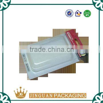 Custom clear hanging sliding card blister packaging