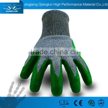 OEM service nitrile finger protect cut protect safety work gloves