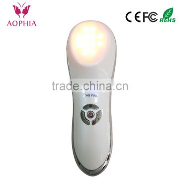 2016 Vibration +Photo LED therapy beauty device Handheld 6 Colors LED Lights Therapy Wrinkle Removal Beauty Device