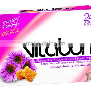 VITABON Hard Sweet Candy Cough Drops Price with Echinacea , Propolis, Honey Herbal Lozenge ...