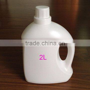 white color 2000ml HDPE dishwashing liquid bottles liquid soap bottle