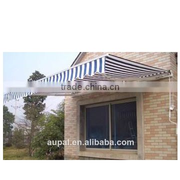 Half round clear plastic No-cassette awning (manual)