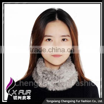 CX-E-10A Wholesale Scarf Custom Women Girls Knitted Rabbit Fur Elastic Hair Headband