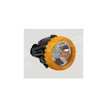 Cordless miners headlamp, led light source rechargeable battery Atex certified miners cap lamp