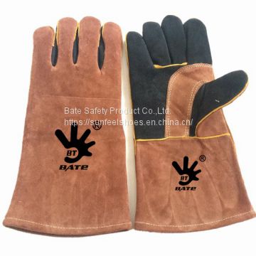 Multi-Faceted Cow Leather Gloves Welding, Fire, Barbecue