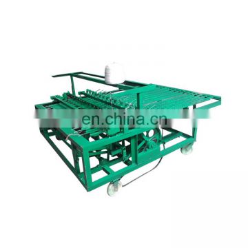 bamboo curtain weaving machine with compact structure
