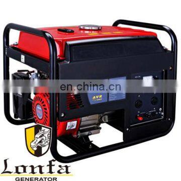 China LONFA brand air cooled four stroke gasoline generator manual 2500 3000