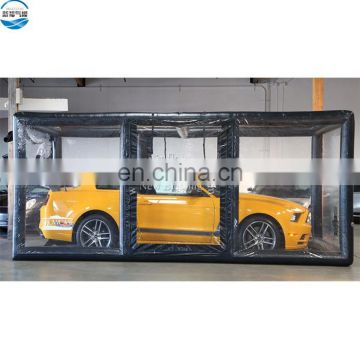 PVC S/M/L/XL/XXL size airchamber portable inflatable car show tent capsule showcase for sale
