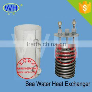 Easy installation titanium tube coil for heat exchange for aquarium heating&chilling machiner