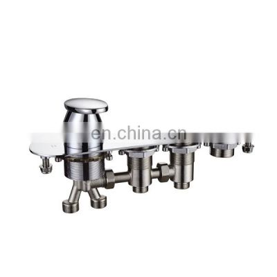 Whirlpool Brass Faucet Bathtub Spout Spa Chrome Plating Bath Mixer Shower Tap