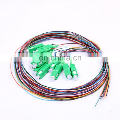 Competitive Price 0.9mm Single Mode SC 12 Cores Fiber Optical Patch Cord/Pigtail  12 Pigtail Fiber Optic Patch Cord