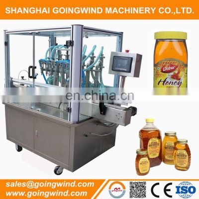 Auto plastic bottle or glass jar honey packing machine automatic dates syrup filling sealing machinery cheap price for sale