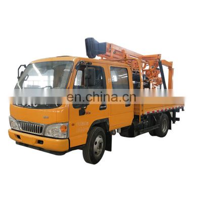OrangeMech Truck mounted multifunctional borewell drilling rig water well drilling machine with drilling rod 42mm 50mm for 50- 300 m