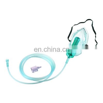 medical disposable adjustable  venturi oxygen mask with tube adult