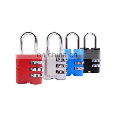 Travel Suitcase Luggage Security Password Lock 3 Digit Combination door Lock cable lock Mini safety Padlock