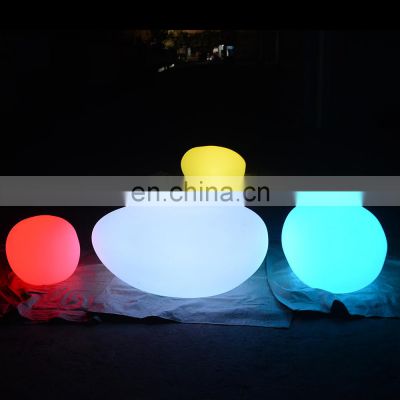 led landscaping stone glowing juggling solar charging  led ball light sphere lamp for outdoor garden
