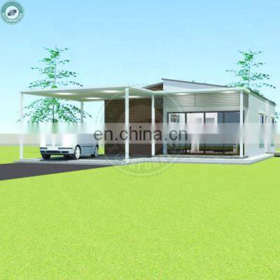 92sqm Hurricane Resistance Affordable Prefabricated Home 3 Bedrooms Concrete Compact House with Car Park in Tonga