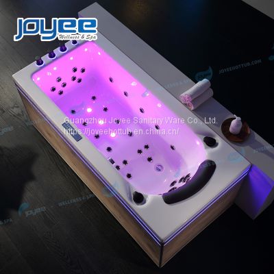JOYEE Mini Size 1 Person White Acrylic Star Jets Design Whirlpools Spa Bathtub On Sale