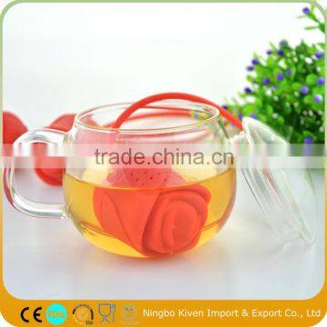 Rose Shaped Tea Infuser Silicone/Silicone Tea Bag