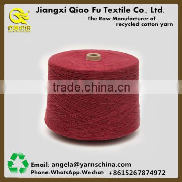 Ne 0.5s to 32s glove yarn recycled cotton blended yarn for gloves