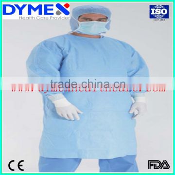 High quality SMS medical disposable non woven surgical gown