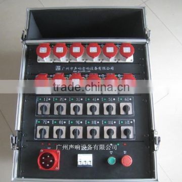 12-way electric hoist motor controller stage truss system