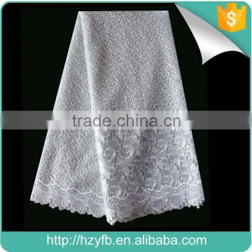 New arrival french lace fabric 2016 for wedding / beads tulle lace fabric african french net / white lace fabric