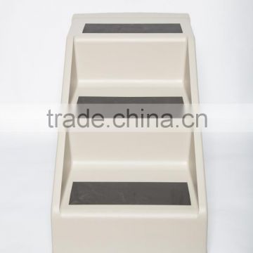 foldable plastic good selling foldable pet stairs/ wide step ladder