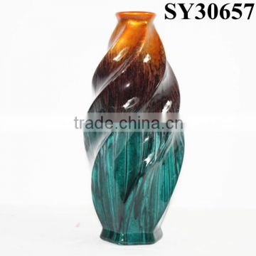 Indoor glazed tall modern ceramic vase
