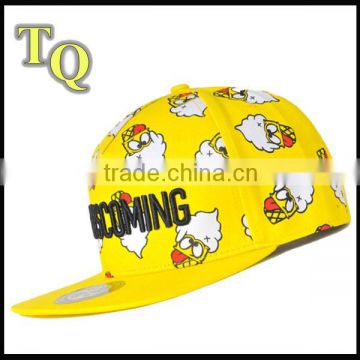 sublimation printing 3D embroidery 5 panel high quality hip hop hats wholesale