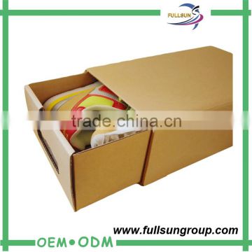 Custom logo printed kraft rectangle carton box for shoes