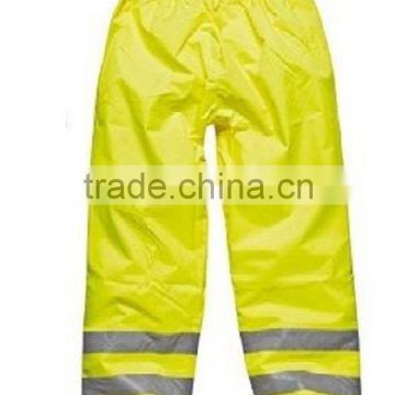 Hi Viz Yellow Parka Trouser Reflective Waterproof Work 3m Safety New