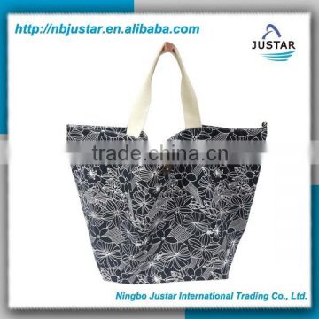 Alibaba china Floral Design Canvas Tote Bag, Canvas Shopping Bag