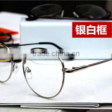Metal frame reading glasses Super light restoring ancient ways round eyewear
