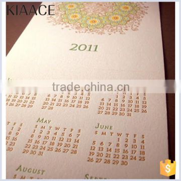 Recycling custom cheap printing paper kraft paper calendar notebook