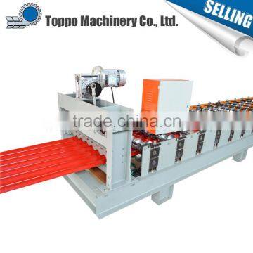 Assured quality construction cold curved steel tile roll forming machine