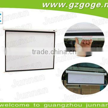 New design remote control motorized pvc projection screen