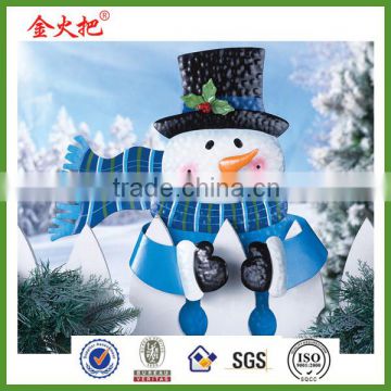 Snowman Fence Hugger Christmas decoration