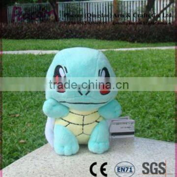 Cute Cheap High-quality Plush Squirtle Turtle Zenigame Doll Stuffed Pokemon Toy Pretty Gift for Wholesale