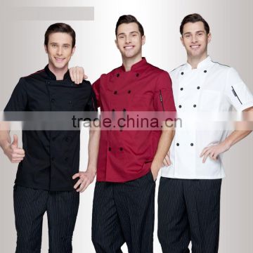 unisex long and short sleeve coat catering jackets White chef uniforms