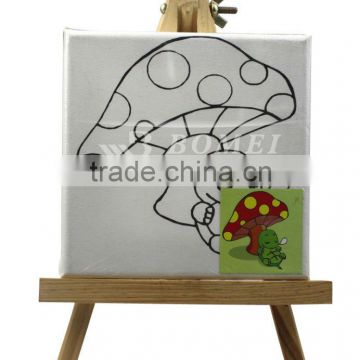 wooden frame kids oil painting canvas set