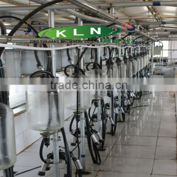 automatic milking machine system of fish-bone type