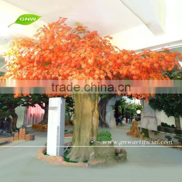GNW BTR023 Large Orange Leaf Imitation Trees Artificial Golden Maple Tree For Sale
