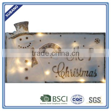 sandstone chinese new Hot sales snowman design led Christmas lights decoration