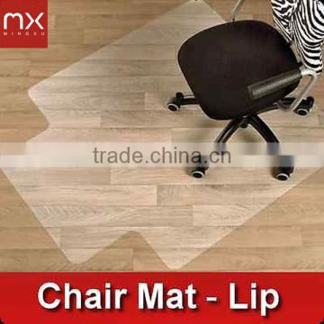 Polycarbonate Office Desk Chair Mat Lip * Hard Wood Floor PVC Free Computer Mat