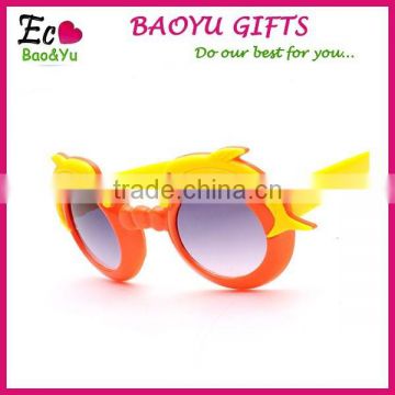 2015 Hot-selling Plastic Dolphins Glasses Fashionable Kids Sun Glasses Cheap Children Sunglasses