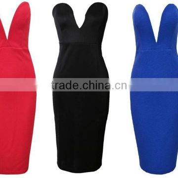 fashionable guangzhou factory price dress quality party wholesale strapless dress black evening dress