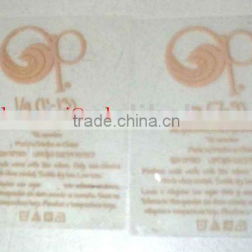 Extra low price heat transfer label for Vietnam
